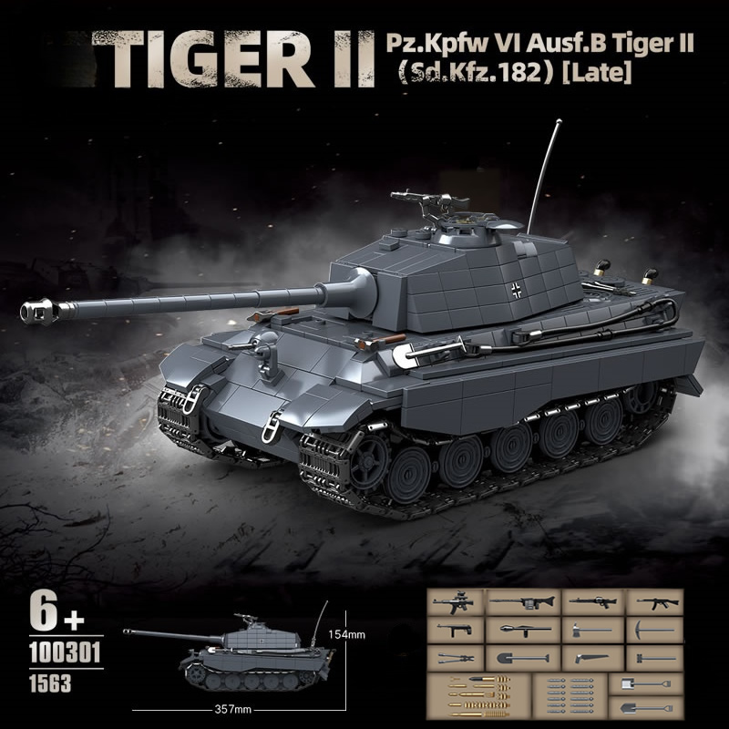 WW2 Military The King Tiger He - đánh giá và giá Lego Compatible Military Tank
