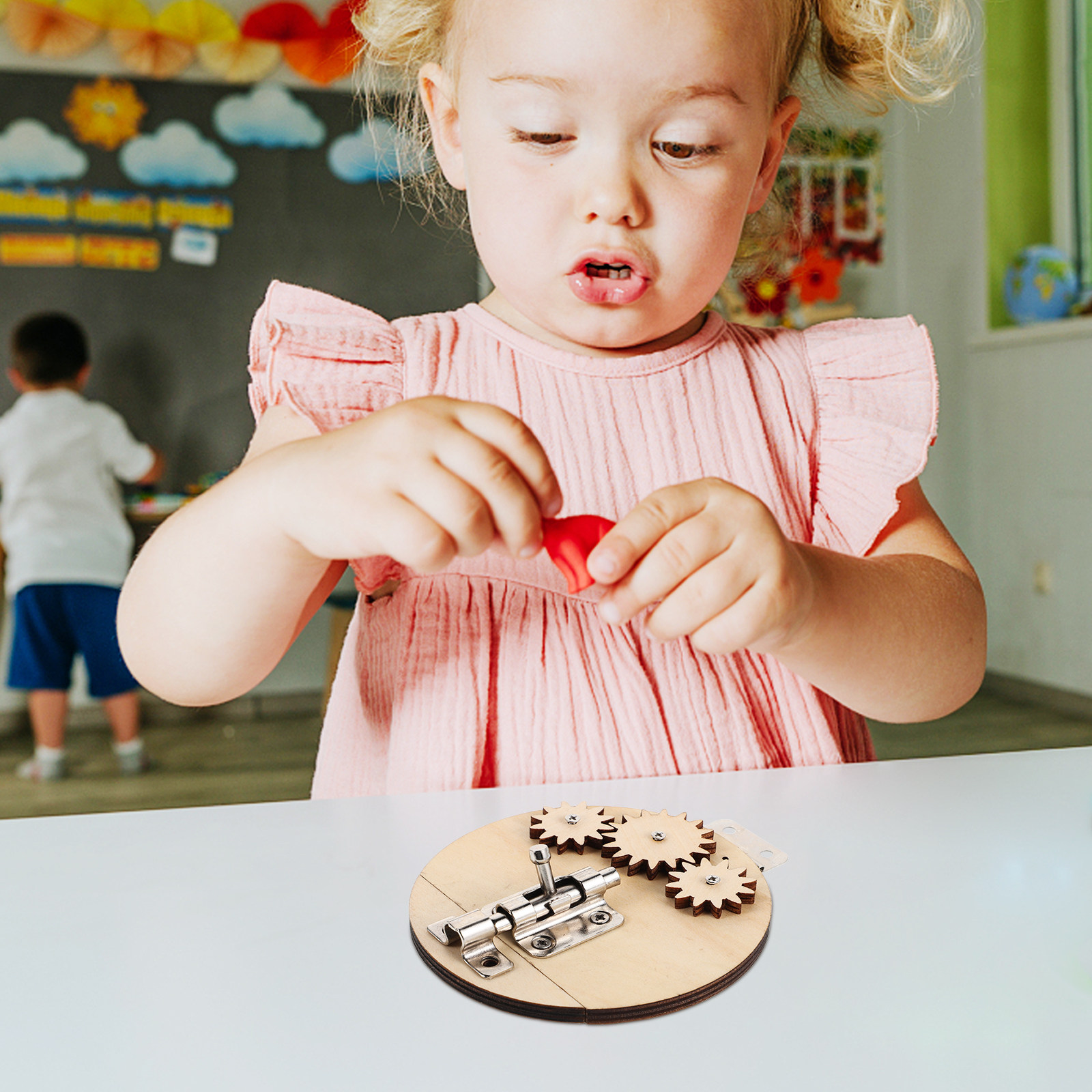 6Pcs Wooden Sensory Busy Board - đánh giá và giá Montessori Wooden Busy Board Toddler